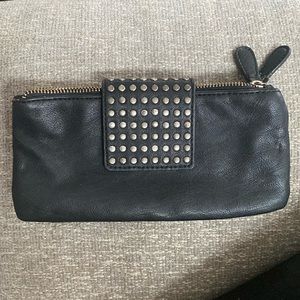 Black Studded Clutch